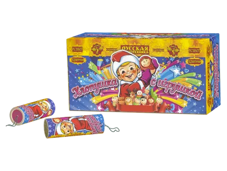 Хлопушка с пластиковой игрушкой